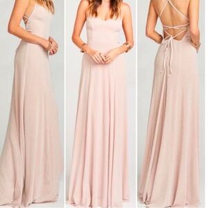 Show Me Ur MuMu Pink Blush Long Maxi Dress